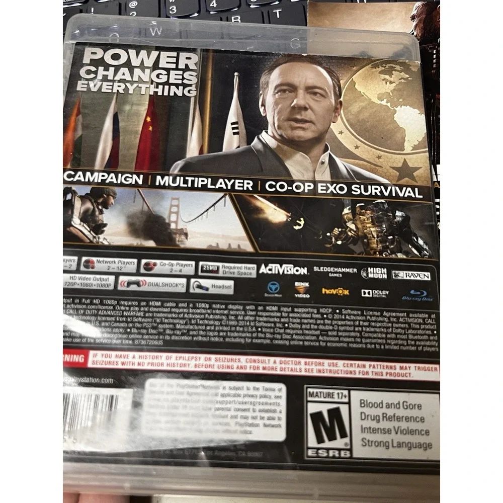 Call of Duty Advanced Warfare Sony PS3 PlayStation‎ 3 Activision 2014